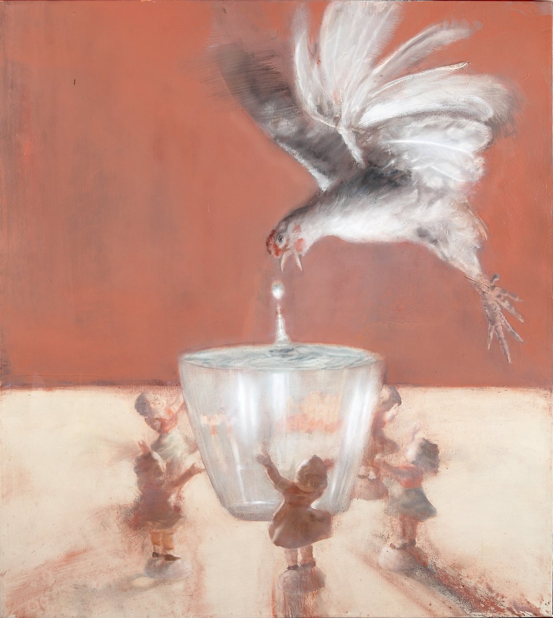 Kakas vázával, 2013 (olaj, vászon) alkotó: Nicola Pucci