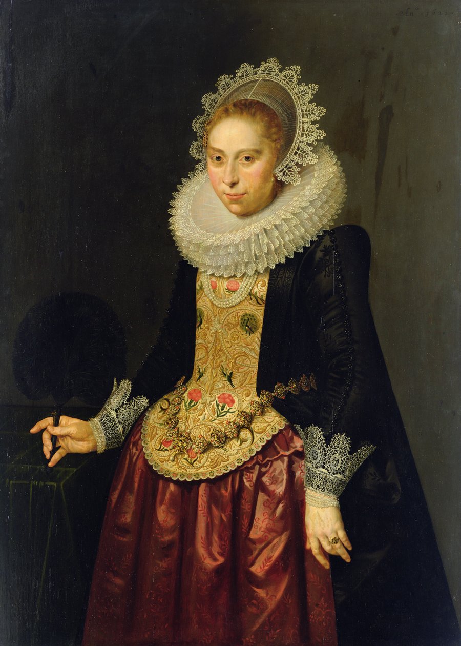 Fiatal hölgy portréja, 1622 (olaj, tölgyfa tábla) alkotó: Nicolaes Eliasz