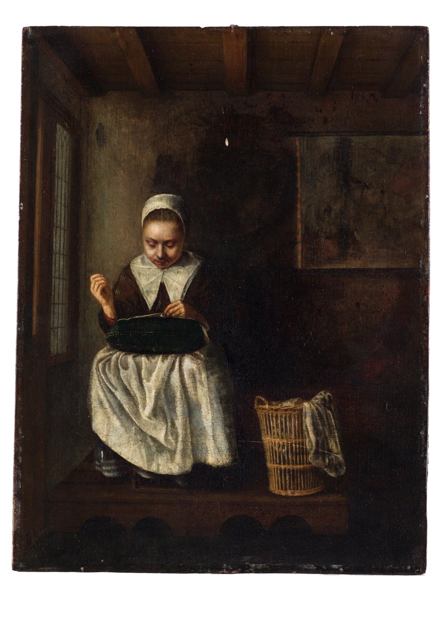 Egy varró lány alkotó: Nicolaes Maes