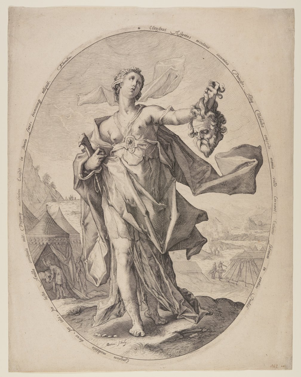 Judit Holofernész fejével alkotó: Nicolaes Braeu