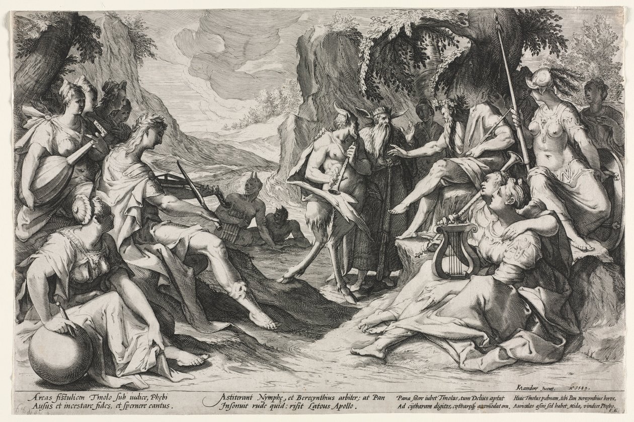 Midas ítélete, 1589. alkotó: Nicolaes Clock