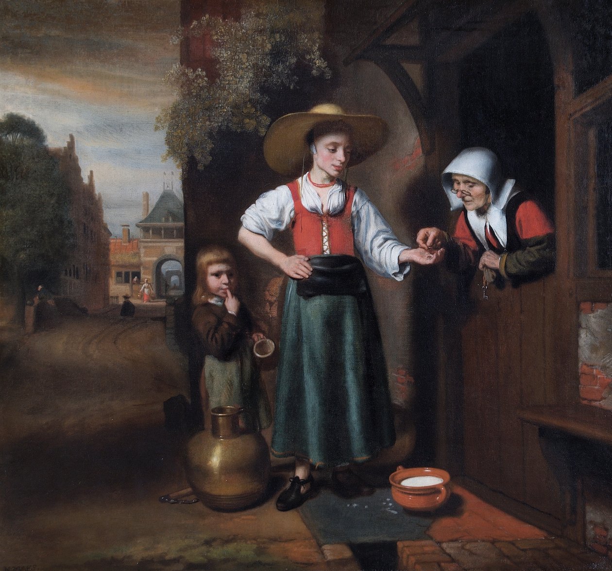 A tejesasszony alkotó: Nicolaes Maes