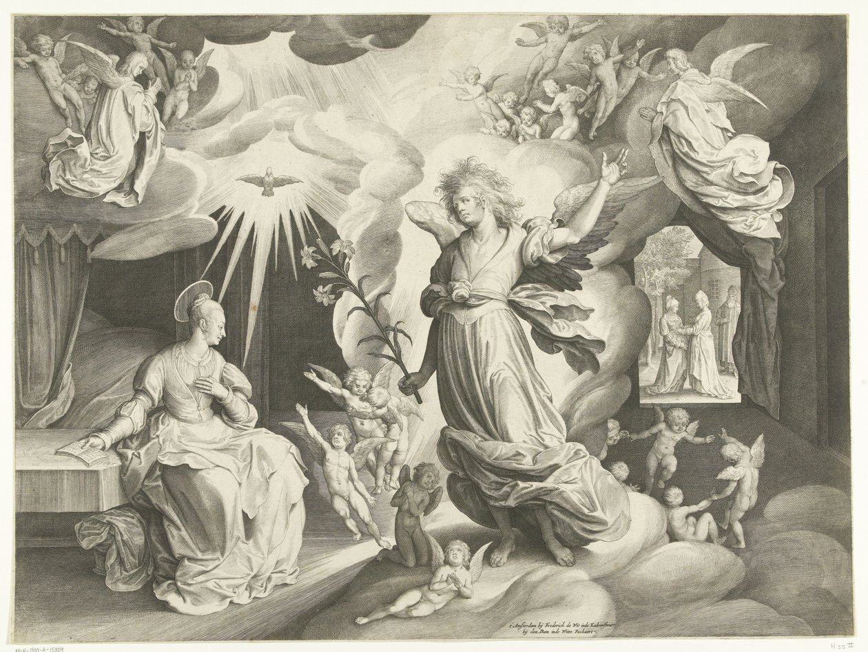 Angyali Üdvözlet alkotó: Nicolaes de Bruyn
