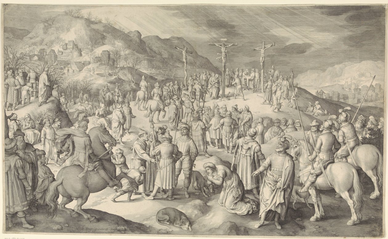 Krisztus a kereszten alkotó: Nicolaes de Bruyn