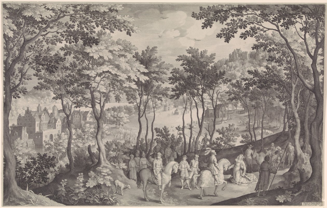 Dávid Abigailben alkotó: Nicolaes de Bruyn