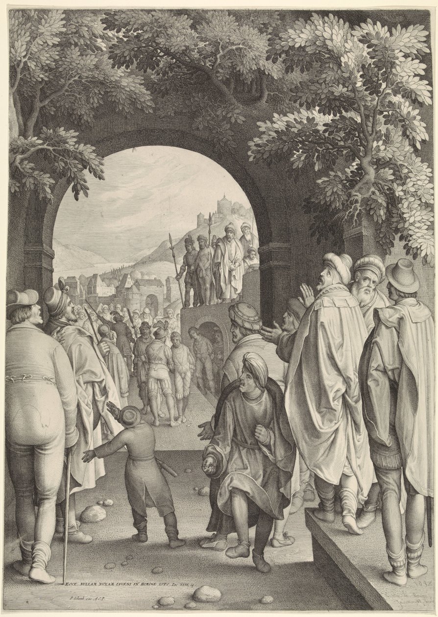 Ecce Homo Krisztus szenvedése (sorozat címe) alkotó: Nicolaes de Bruyn