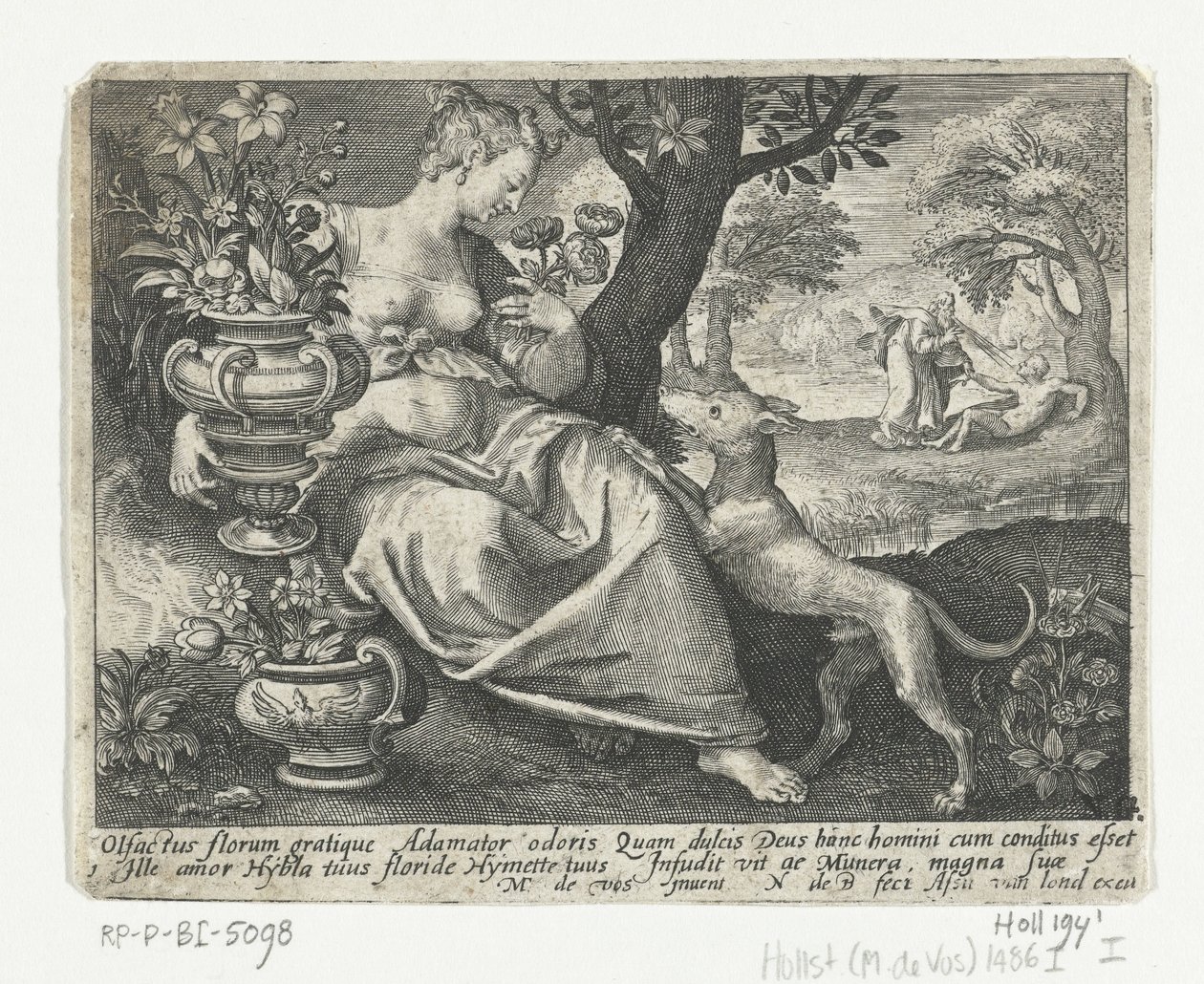 Szaglóérzék Five Senses (sorozat címe) alkotó: Nicolaes de Bruyn