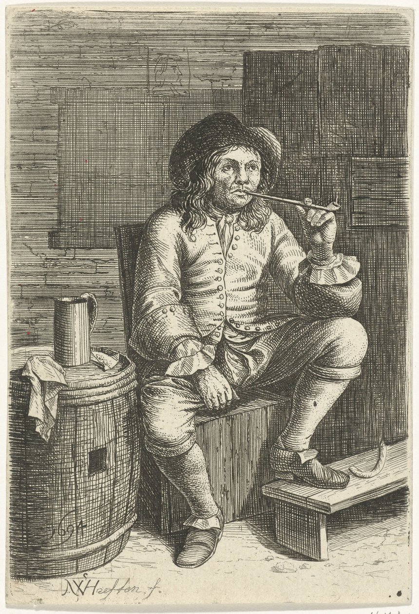 dohányzó ember alkotó: Nicolaes van Haeften