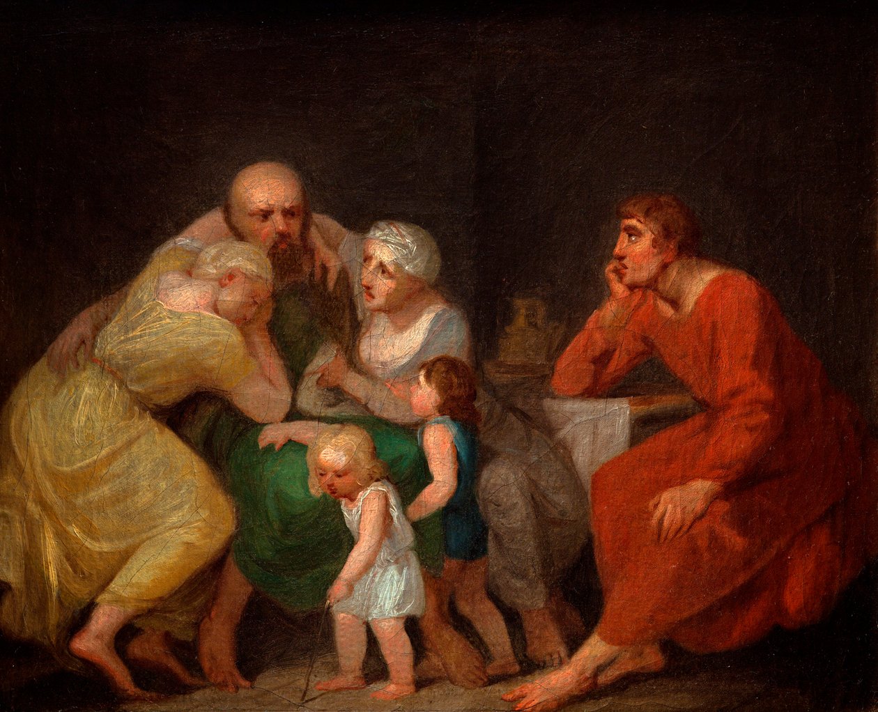Egy búcsúi jelenet. alkotó: Nicolai Abraham Abildgaard