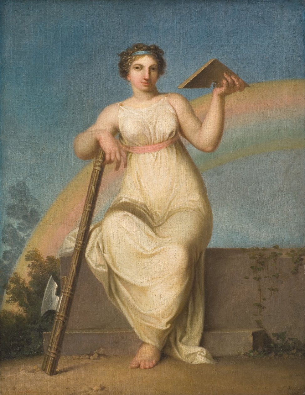 Jogtudomány. Allegorikus alak, 1800. alkotó: Nicolai Abraham Abildgaard