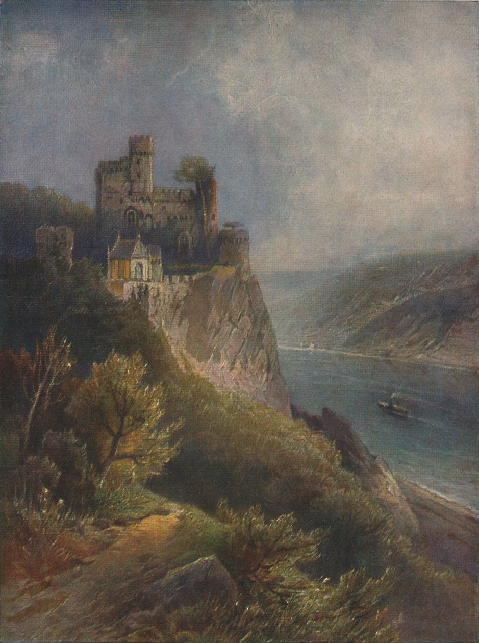 Burg Rheinstein, Rheinstein kastély, 1923. alkotó: Nicolai Astudin