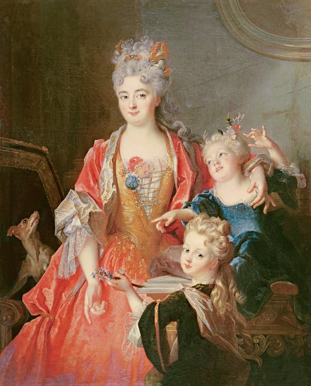Kétgyermekes nő alkotó: Nicolas de Largillière
