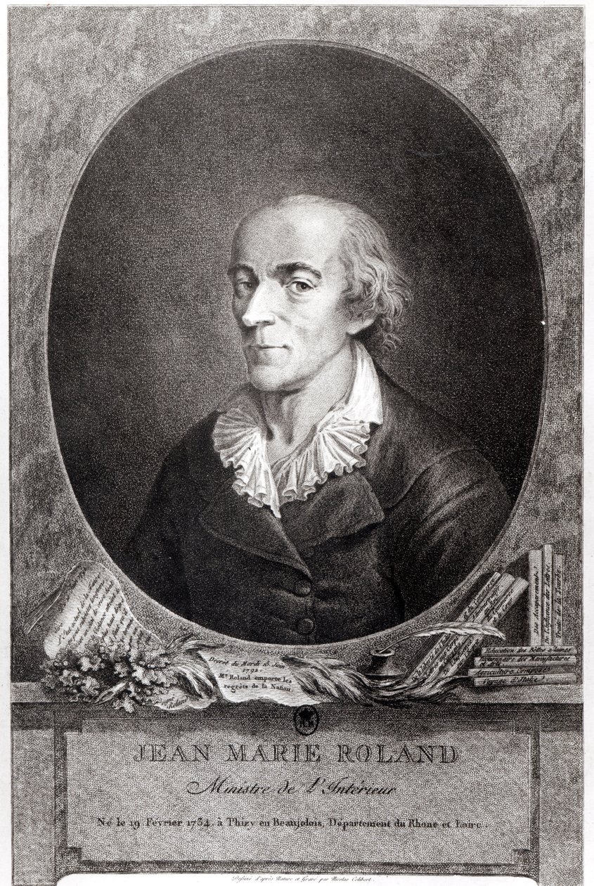 Jean Marie Roland de La Platiere (1734-93) alkotó: Nicolas Colibert