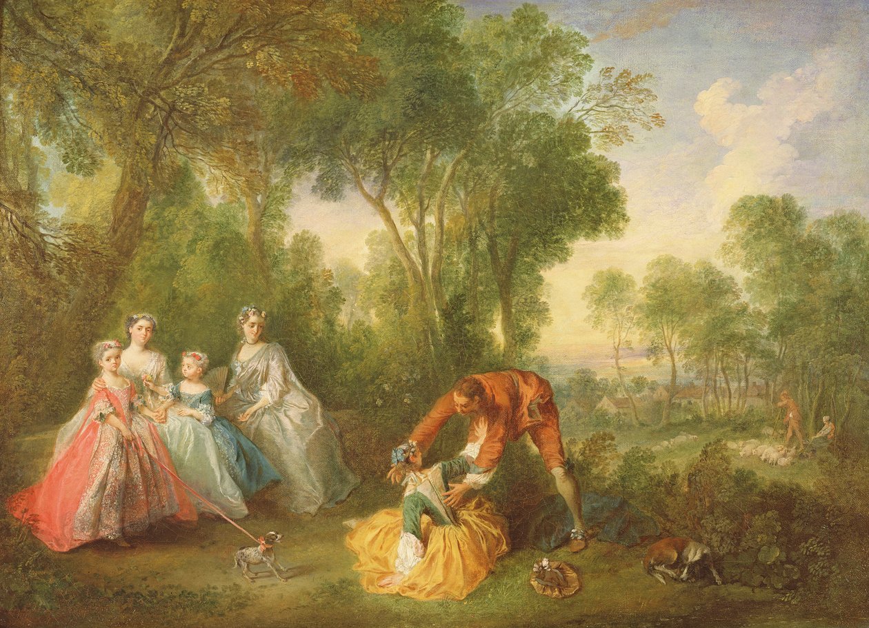 A Bourbon-Conti család alkotó: Nicolas Lancret