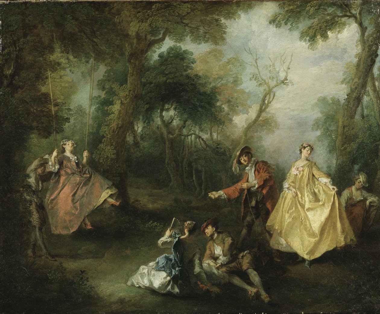 A hinta, 1729 alkotó: Nicolas Lancret