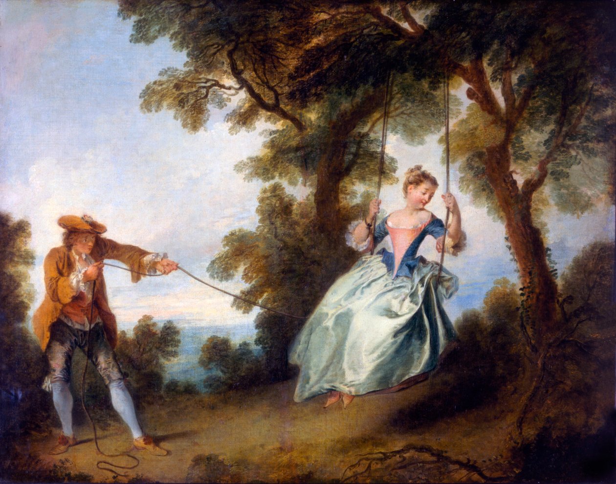 A hinta, 1730 alkotó: Nicolas Lancret