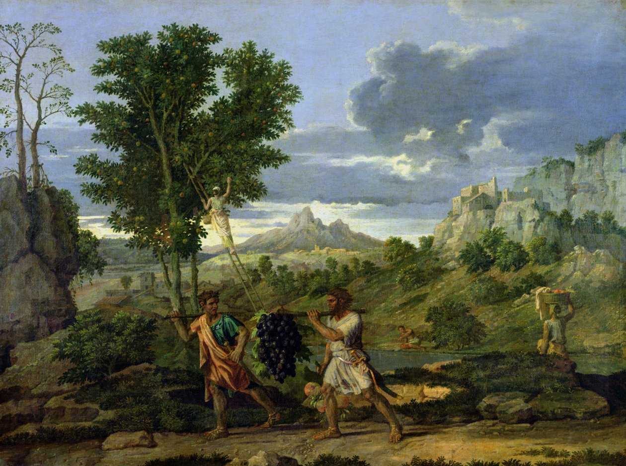 Ősz, avagy az ígéret földjéről elvett szőlőfürt, 1660-64 alkotó: Nicolas Poussin