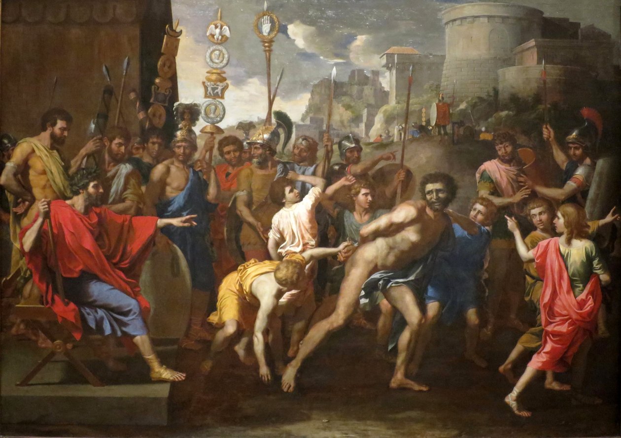 Camillus és Falerii iskolamester alkotó: Nicolas Poussin