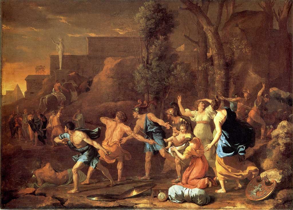 Az ifjú Pyrrhus megmentett alkotó: Nicolas Poussin