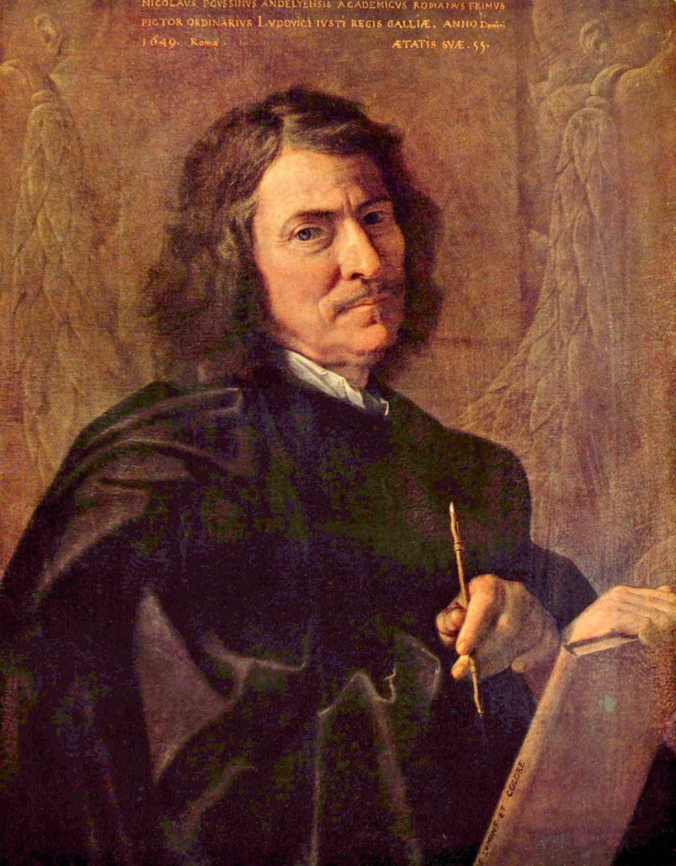 A művész önarcképe alkotó: Nicolas Poussin