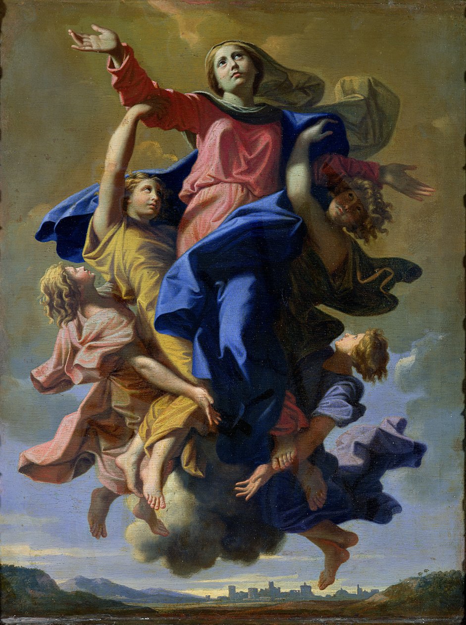 Szűz mennybemenetele, 1649-50 alkotó: Nicolas Poussin