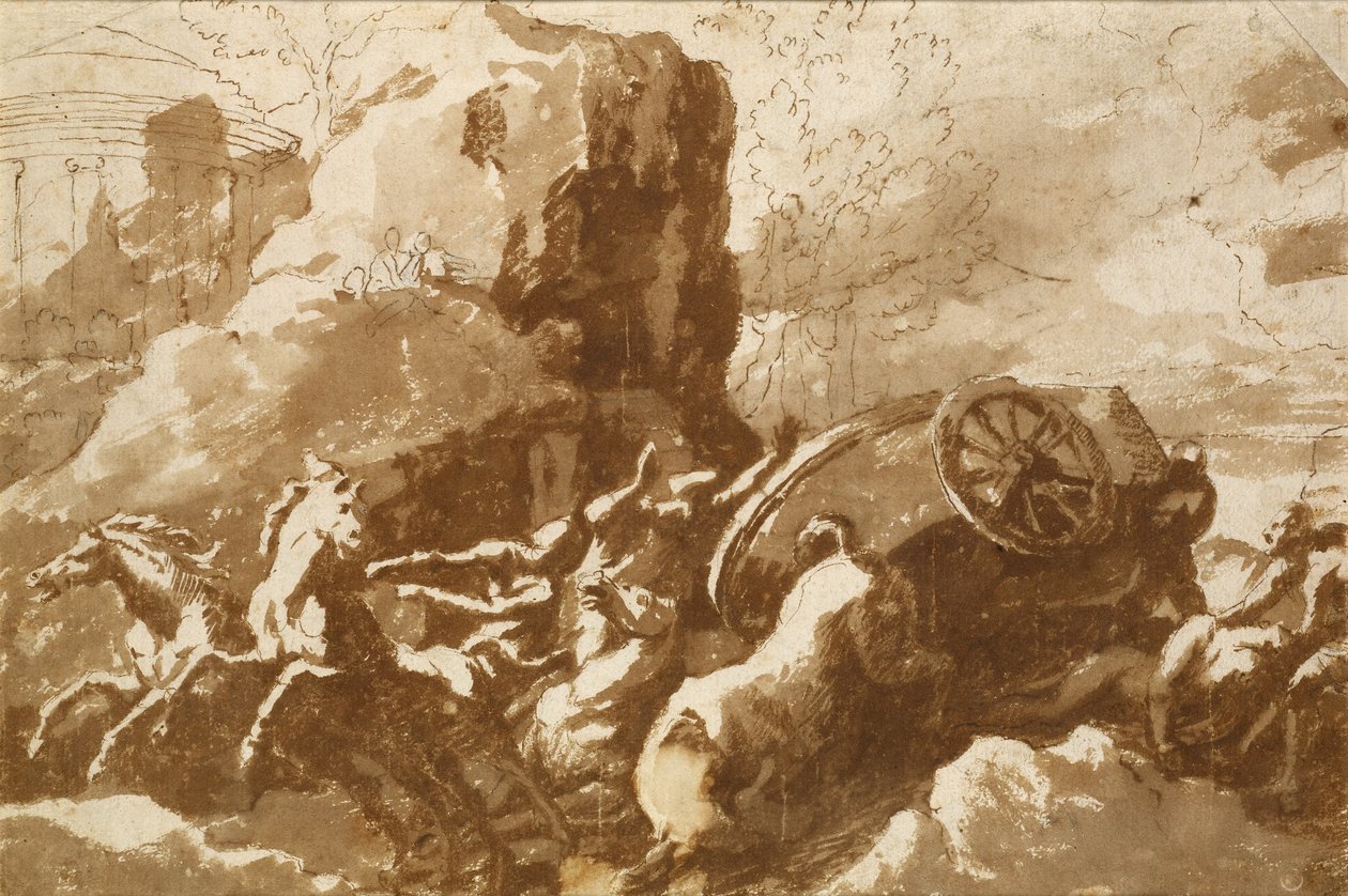Hippolytus halála alkotó: Nicolas Poussin