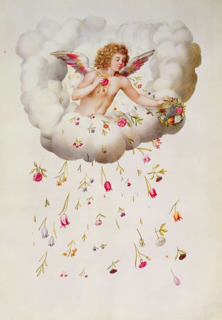 Zephyr innen: „La Guirlande de Julie”, 1642 körül alkotó: Nicolas Robert