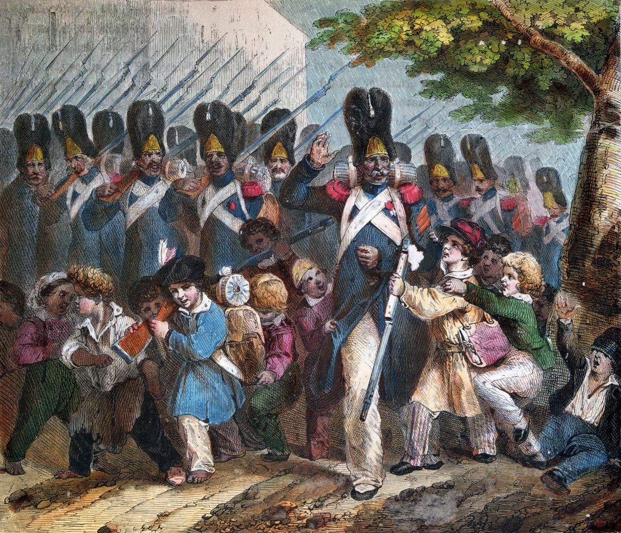 I. Napóleon gránátosai (1769-1821), c. 1820 alkotó: Nicolas Toussaint Charlet