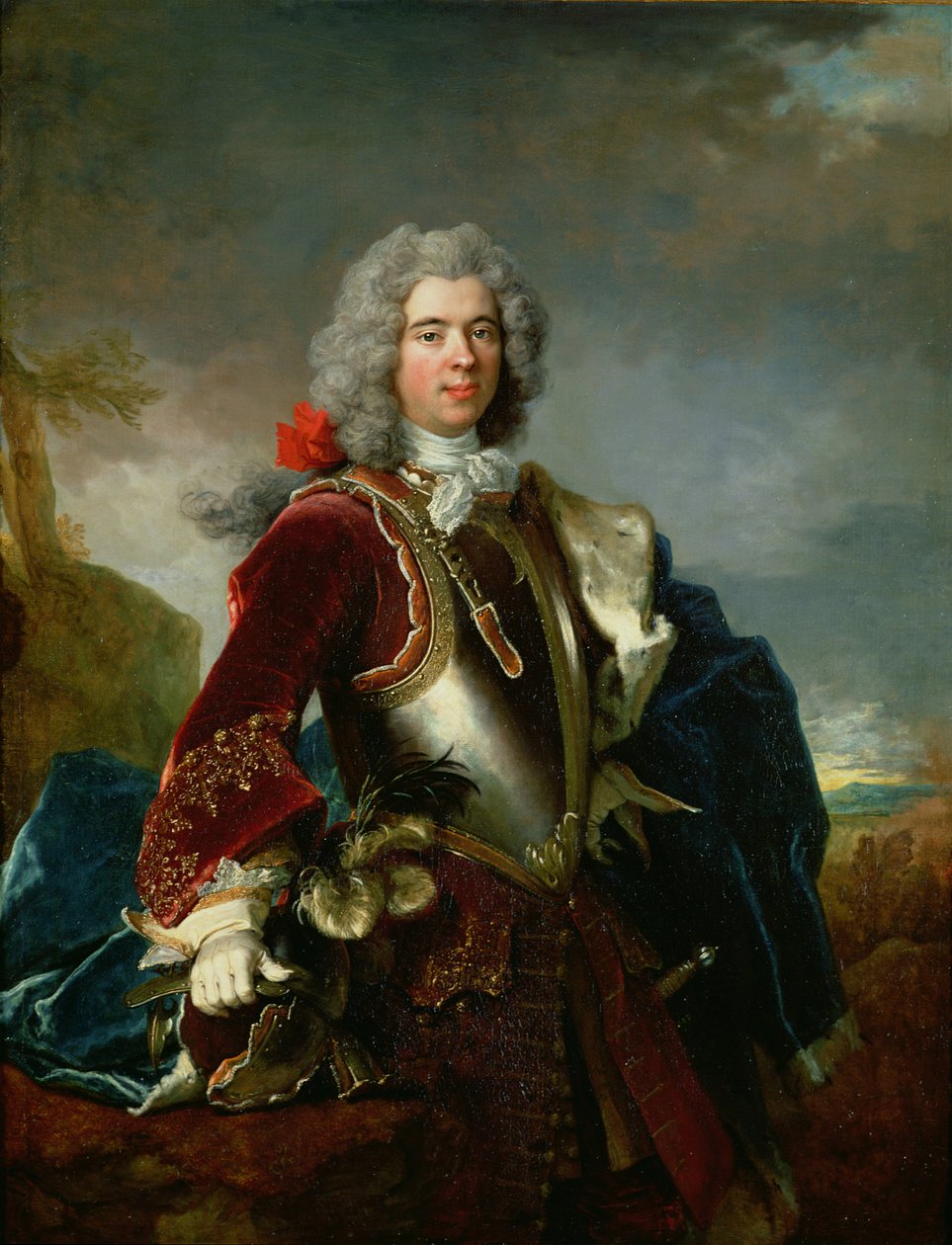 Jacques 1er Grimaldi herceg portréja (olaj, vászon) 1689-1751 alkotó: Nicolas de Largillière