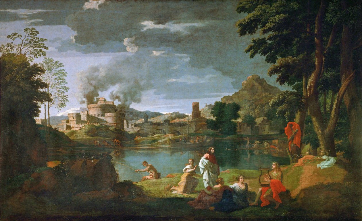 Orfeusz és Eurüdiké ... alkotó: Nicolas (attr.to) Poussin