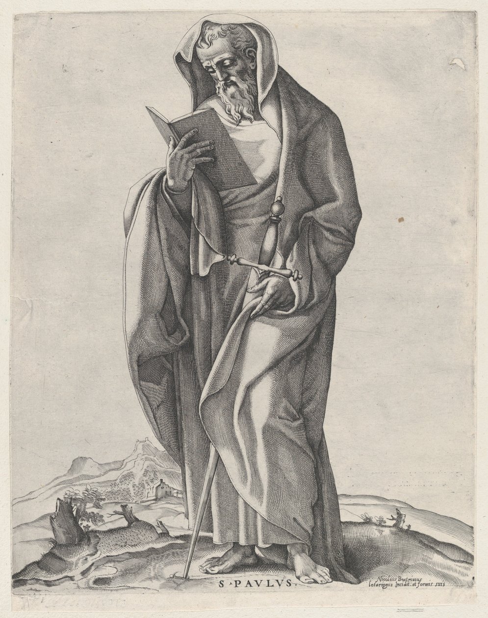 Egy öreg, Szent Pál, 1530-66., 1530-66. alkotó: Nicolas Beatrizet
