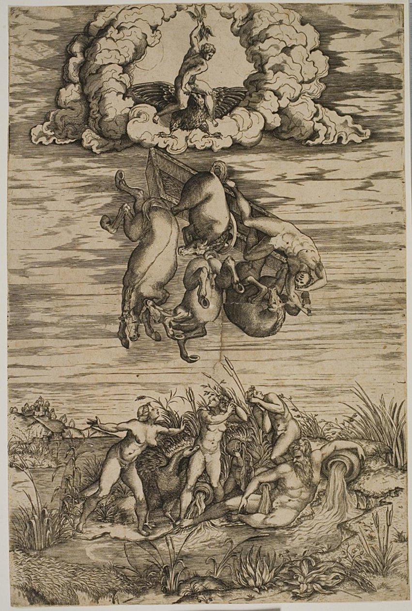 Phaeton bukása alkotó: Nicolas Beatrizet