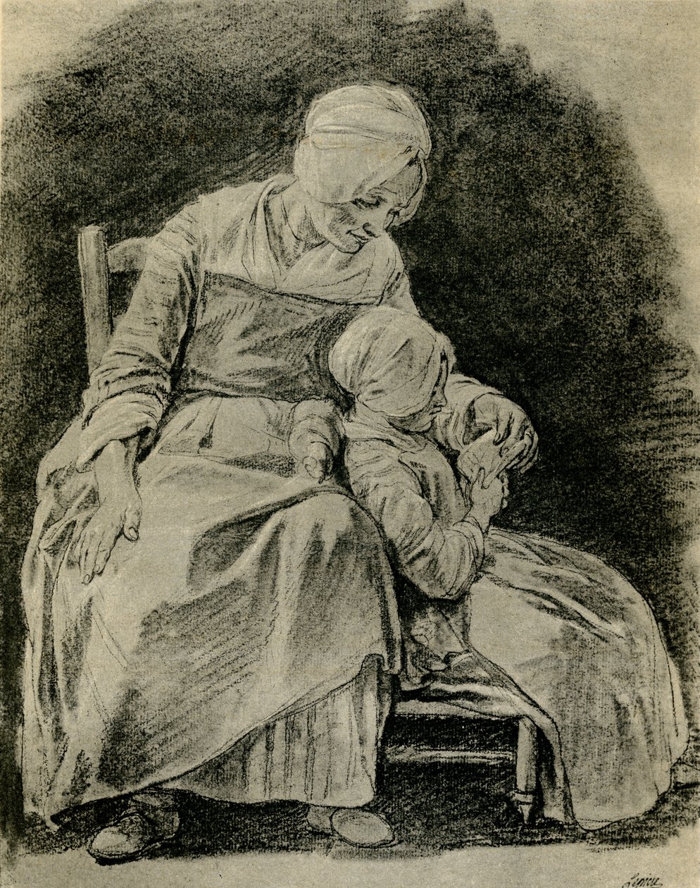 Anyai nevelés alkotó: Nicolas Bernard Lepicie