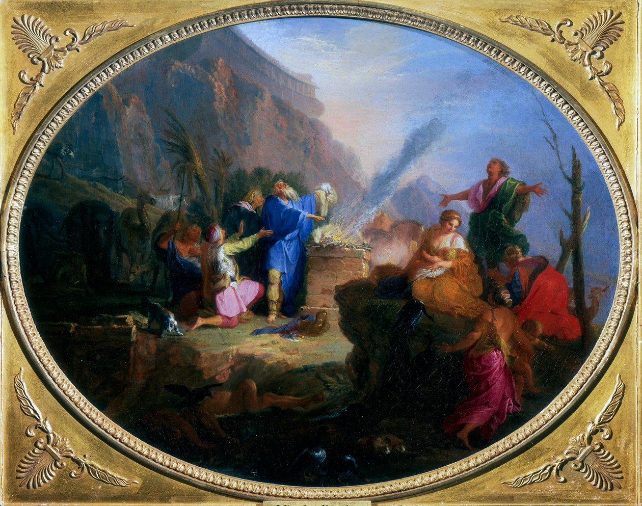 Noé áldozata, 1688-1736 alkotó: Nicolas Bertin