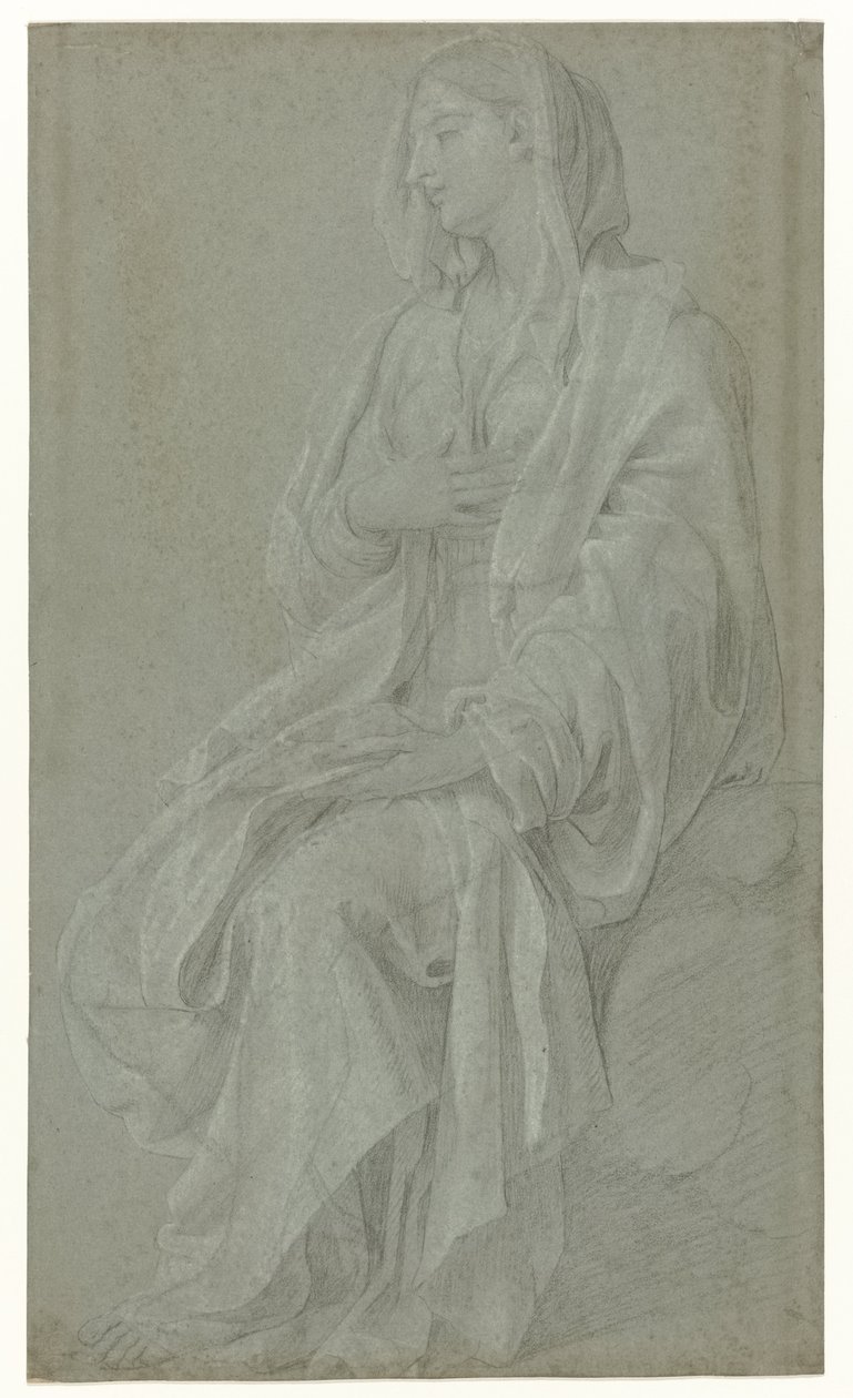 Ülő Madonna alkotó: Nicolas Colombel