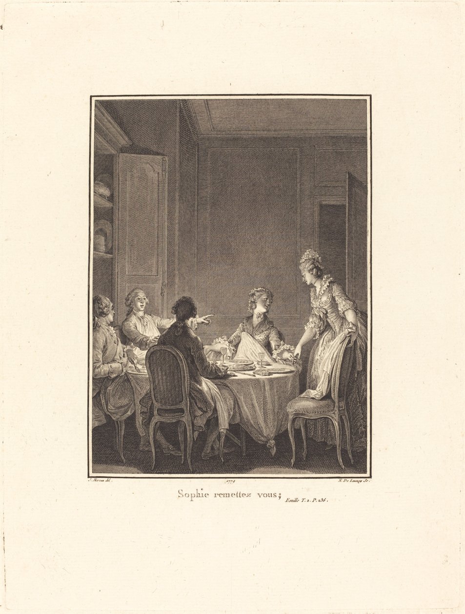 Sophie lépj túl magadon alkotó: Nicolas Delaunay after Jean Michel Moreau