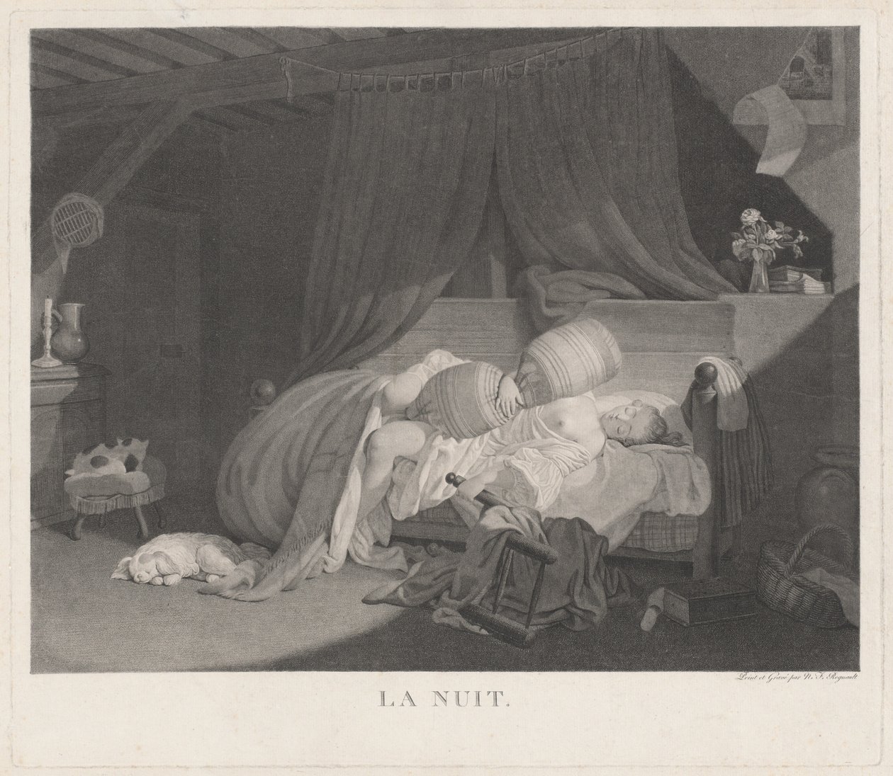 Az éjszaka (Éjszaka) alkotó: Nicolas Francois Regnault
