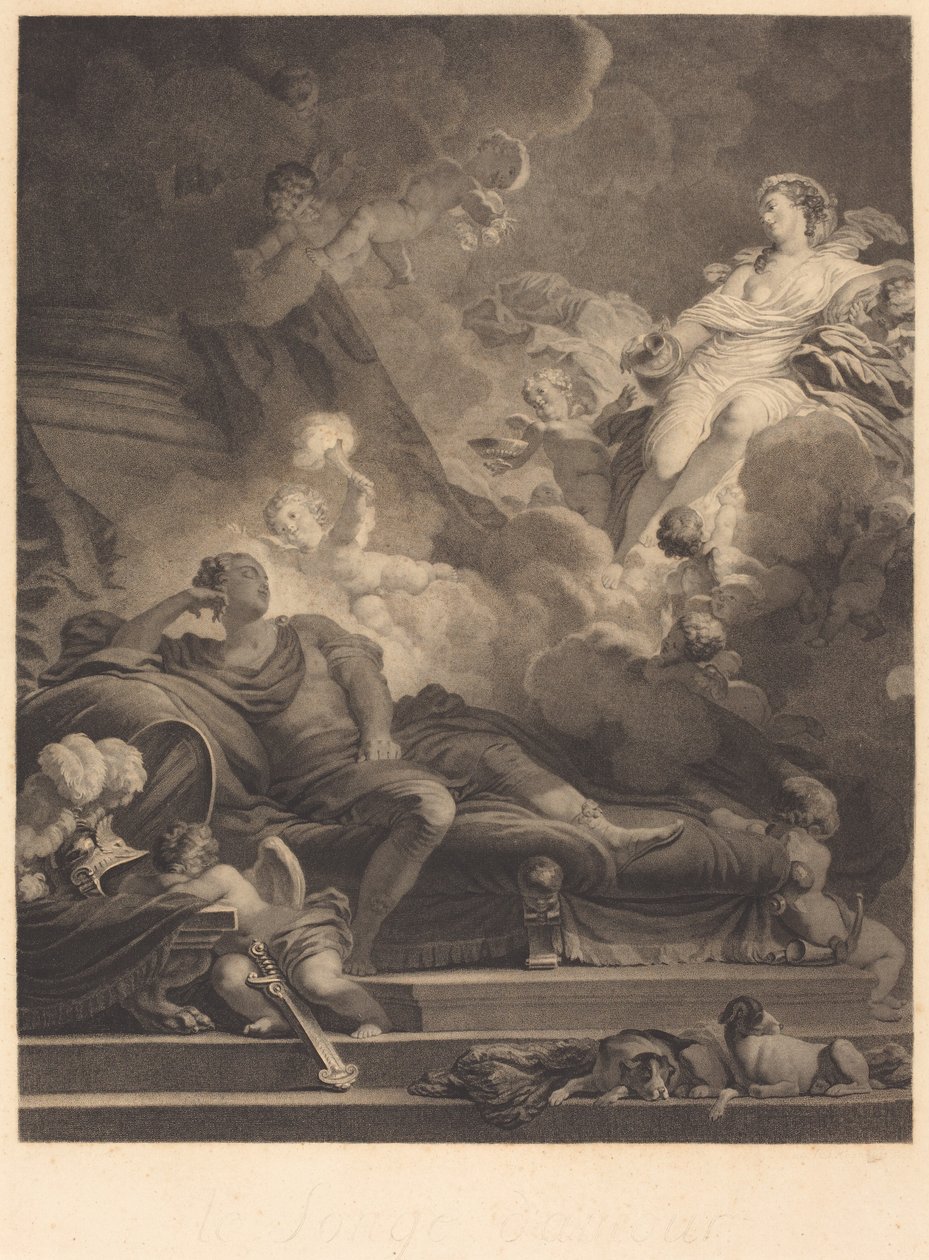 Szerelem álma, 1785. alkotó: Nicolas Francois Regnault