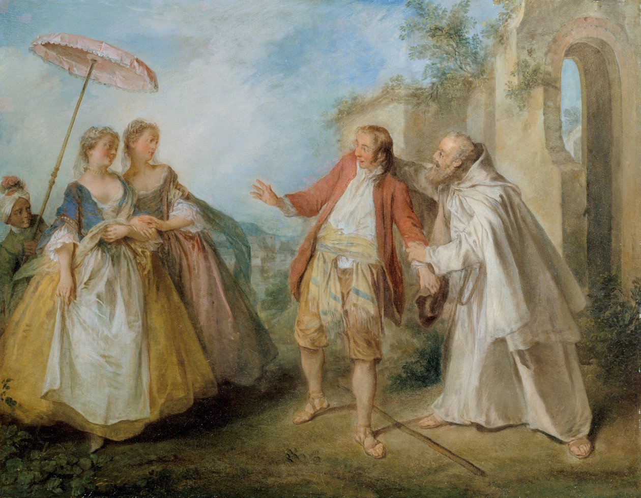 Philippes Geese testvér, kb. 1736. alkotó: Nicolas Lancret