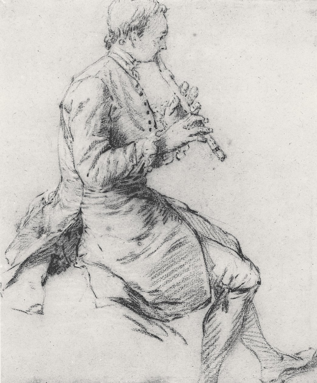 A Recorder Player alkotó: Nicolas Lancret