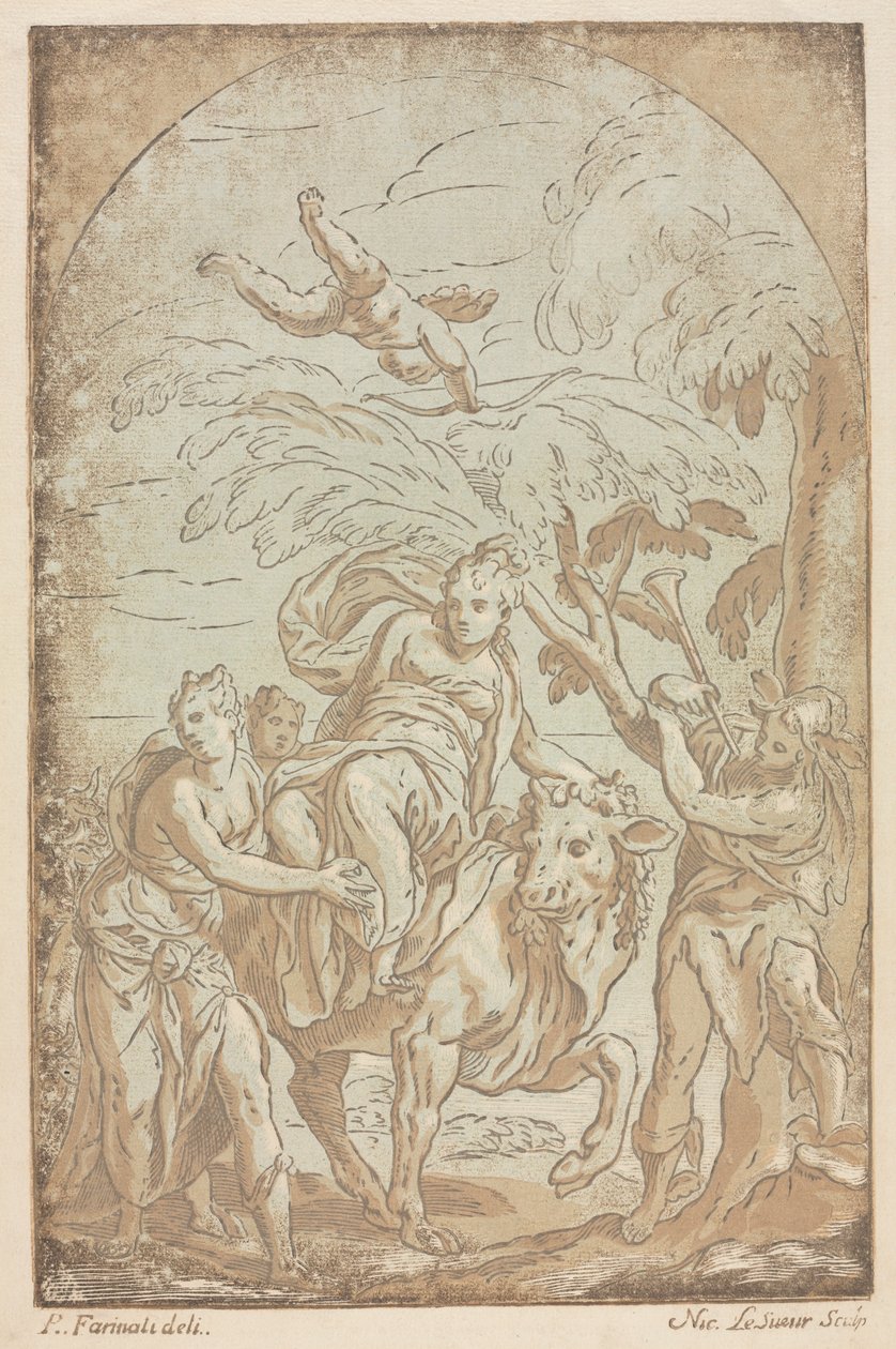 Európa megerőszakolása, 1725-42. alkotó: Nicolas LeSueur