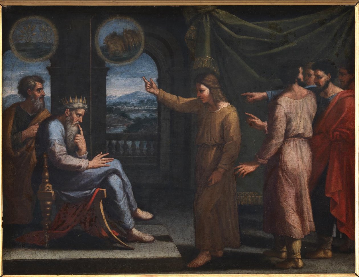 József értelmezi a fáraó álmát alkotó: Nicolas Poussin