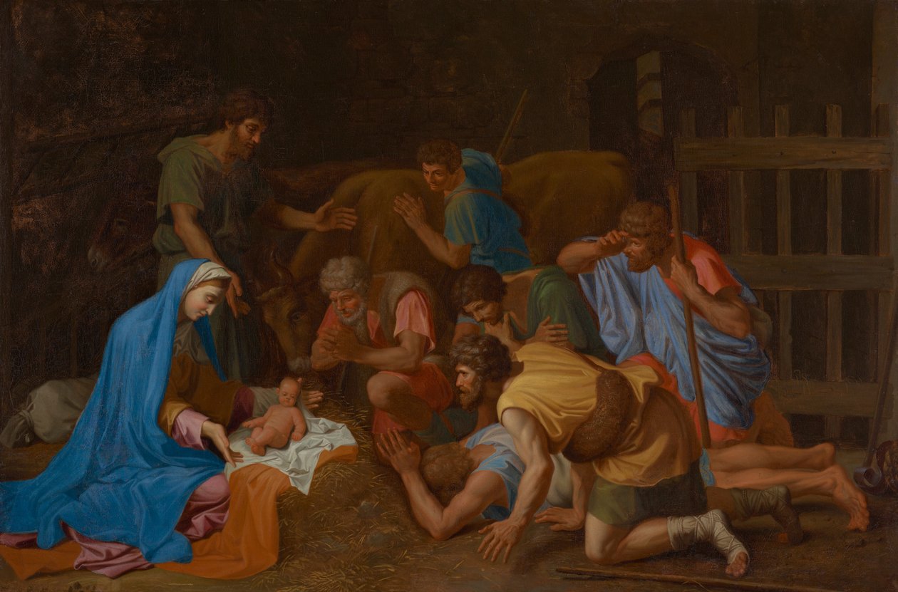 A Pásztorok imádata alkotó: Nicolas Poussin