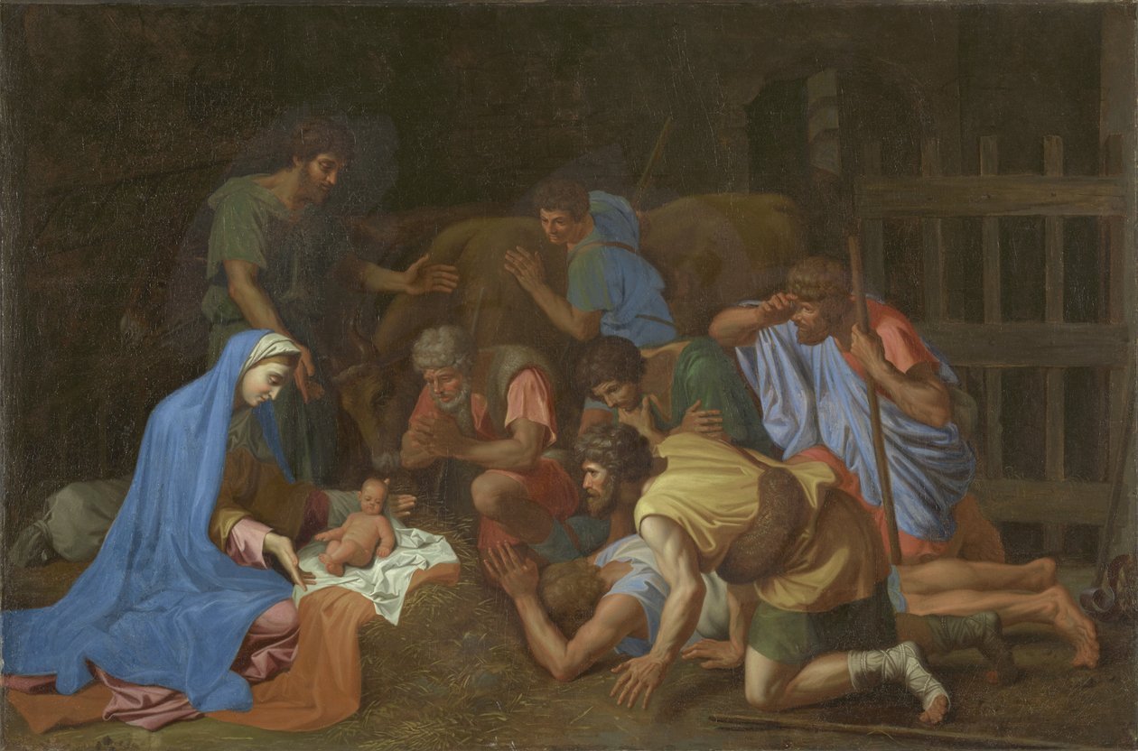 A Pásztorok imádása, 1653 körül alkotó: Nicolas Poussin
