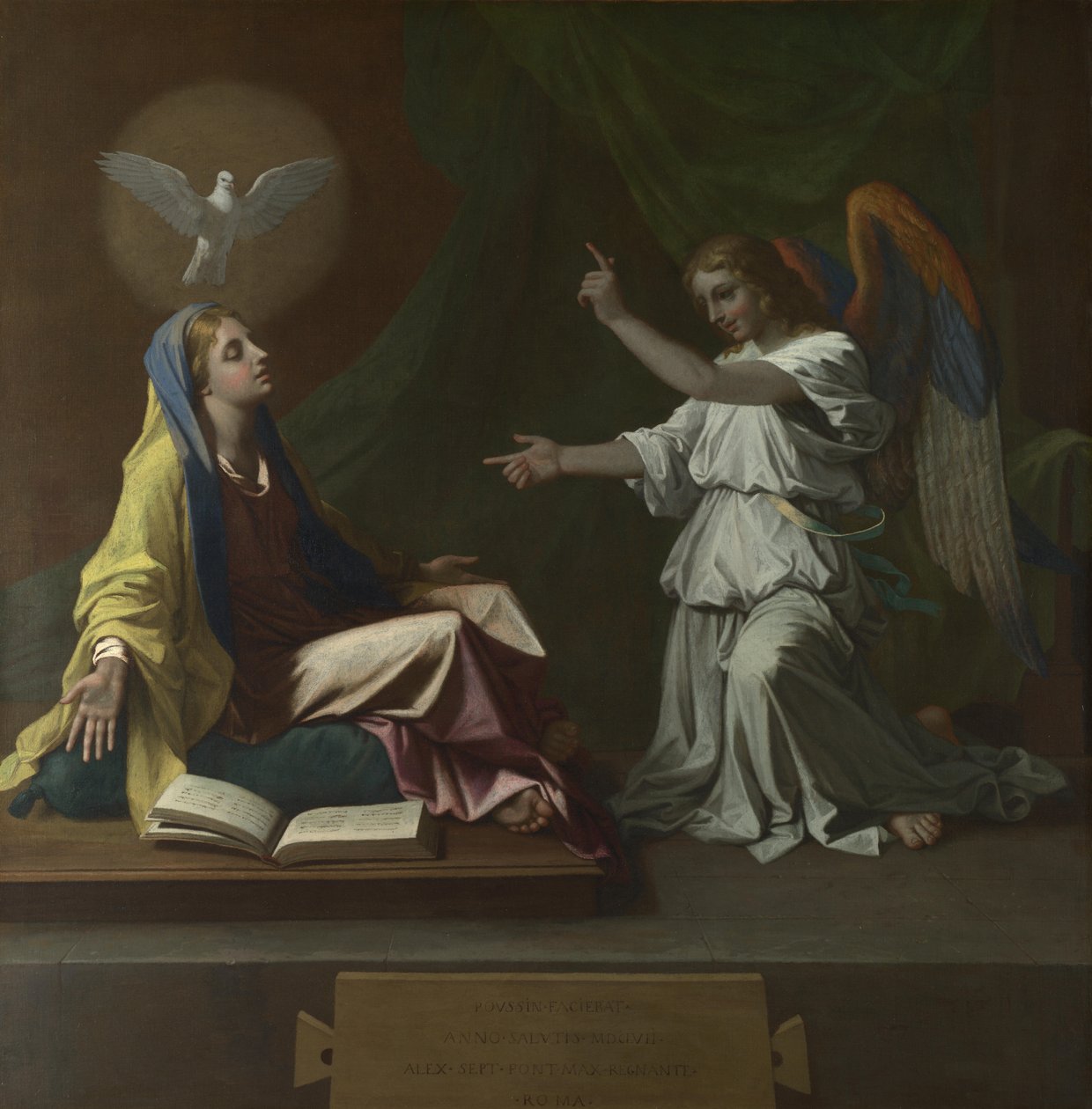 Angyali üdvözlet, 1657 alkotó: Nicolas Poussin