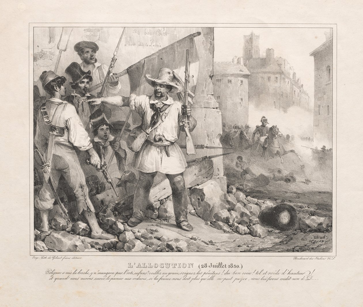 Kiosztás: 1830. július 28., 1830. alkotó: Nicolas Toussaint Charlet