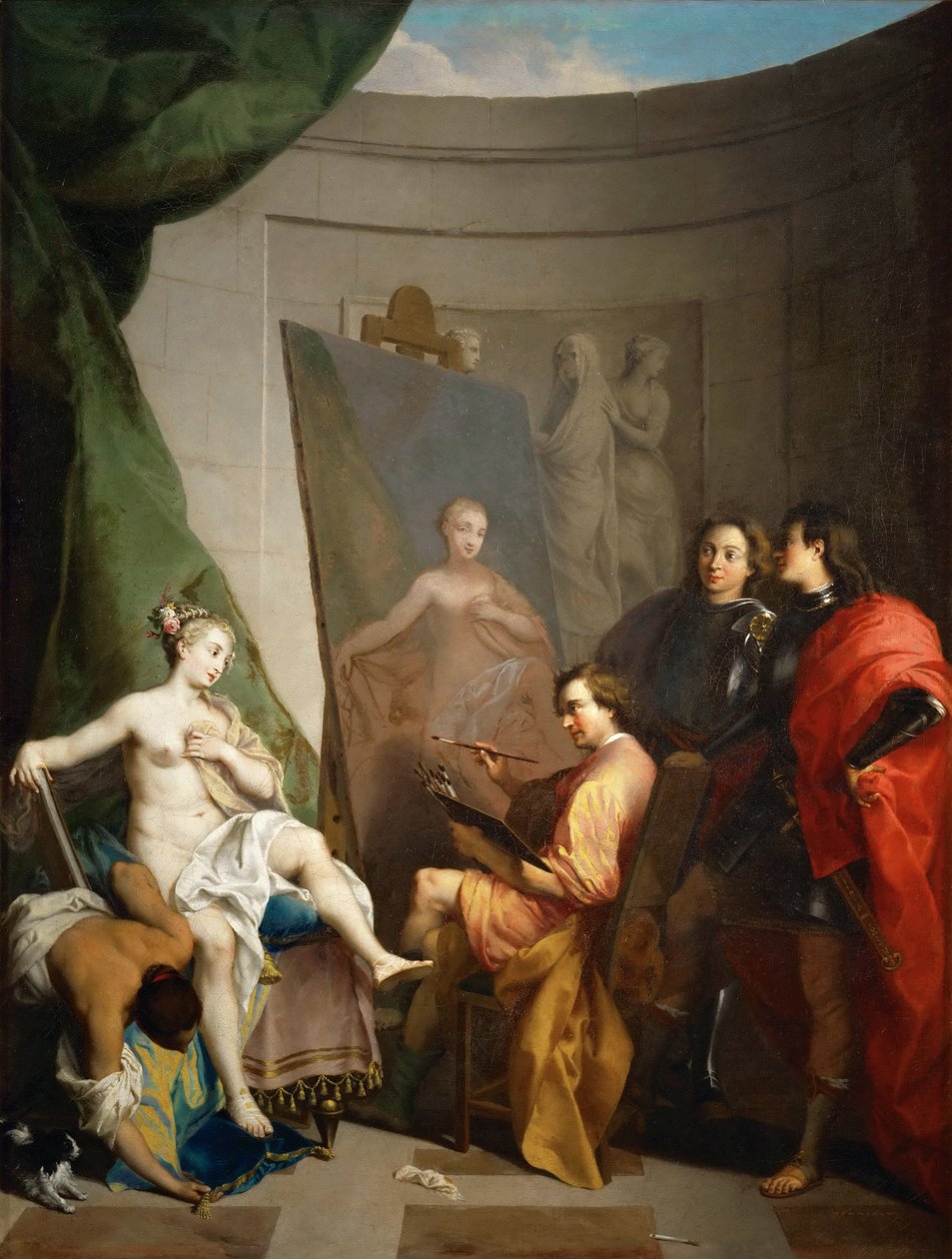 Apelles Painting Campaspe alkotó: Nicolas Vleughels