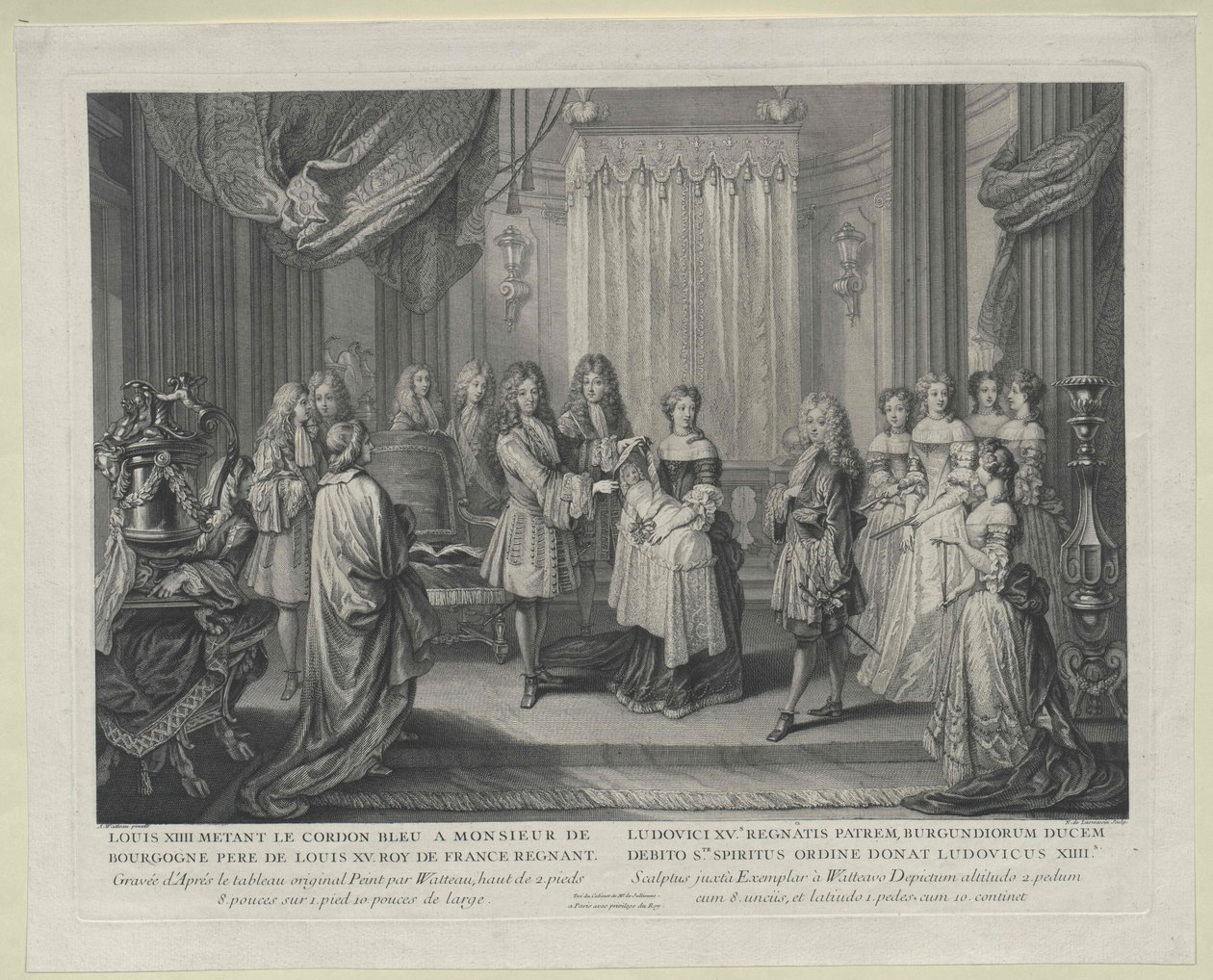 XIV. Lajos francia király (metszet) alkotó: Nicolas de Larmessin