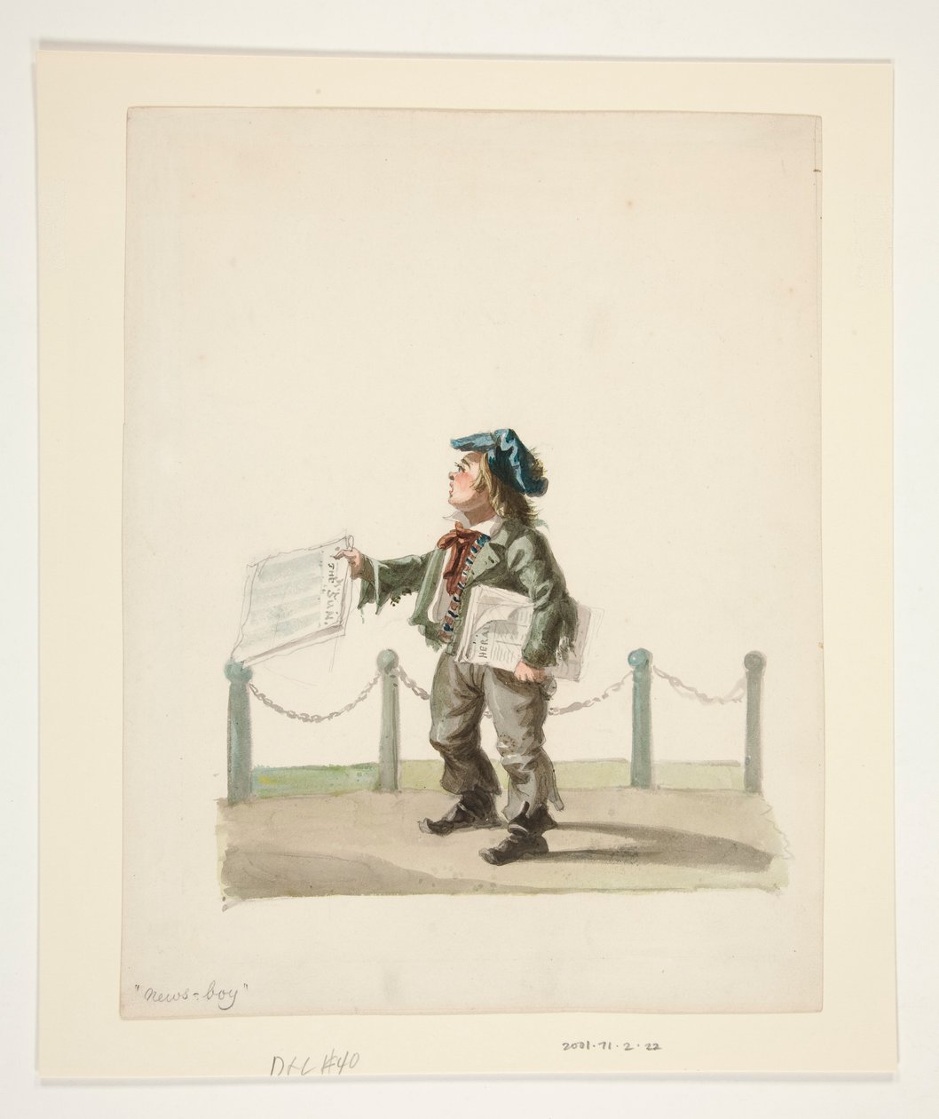 A Newsboy alkotó: Nicolino Calyo