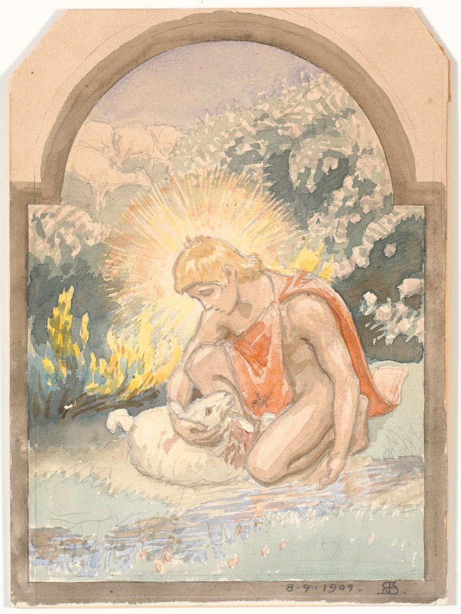 A jó pásztor alkotó: Niels Skovgaard